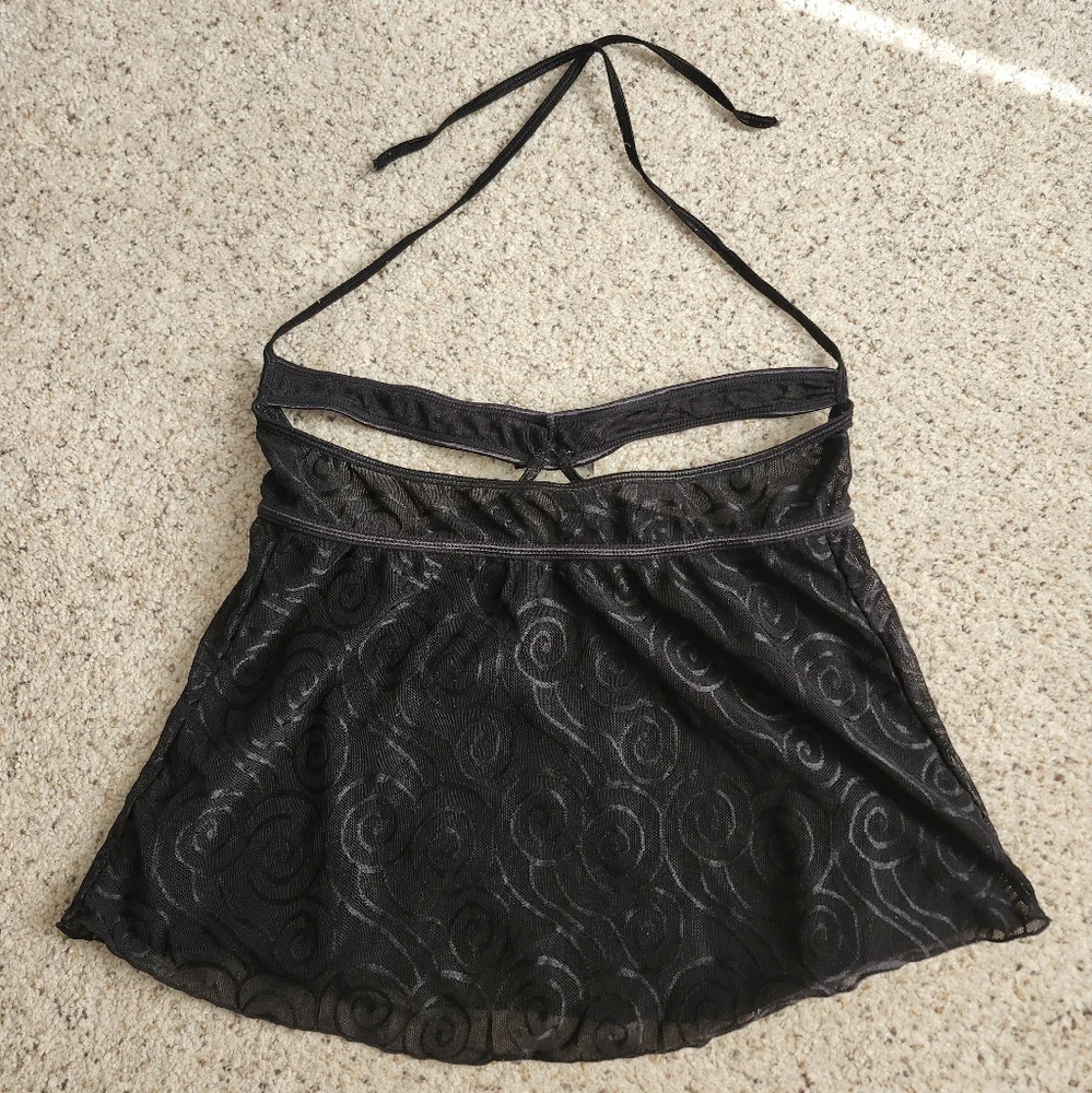 Exposed Black Lace Lingerie Top - Picture 6 of 7